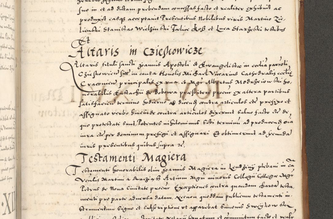 Zdjęcie nr 1220 dla obiektu archiwalnego: Acta actorum, sententiarum tam diffinitivarum quam interloquutoriarum, decretorum, obligationum, quietationum et constitutionum procuratorum coram reverendo domino Andrea Przeczlauski scholastico vicarioque in spiritualibus generali Cracoviensi, ad annum Domini millesimum quingentesimum sexagesimum primum, cuius inditio quarta, pontidicatus Pii quarti, annus secundus, poeliciter sequuntur