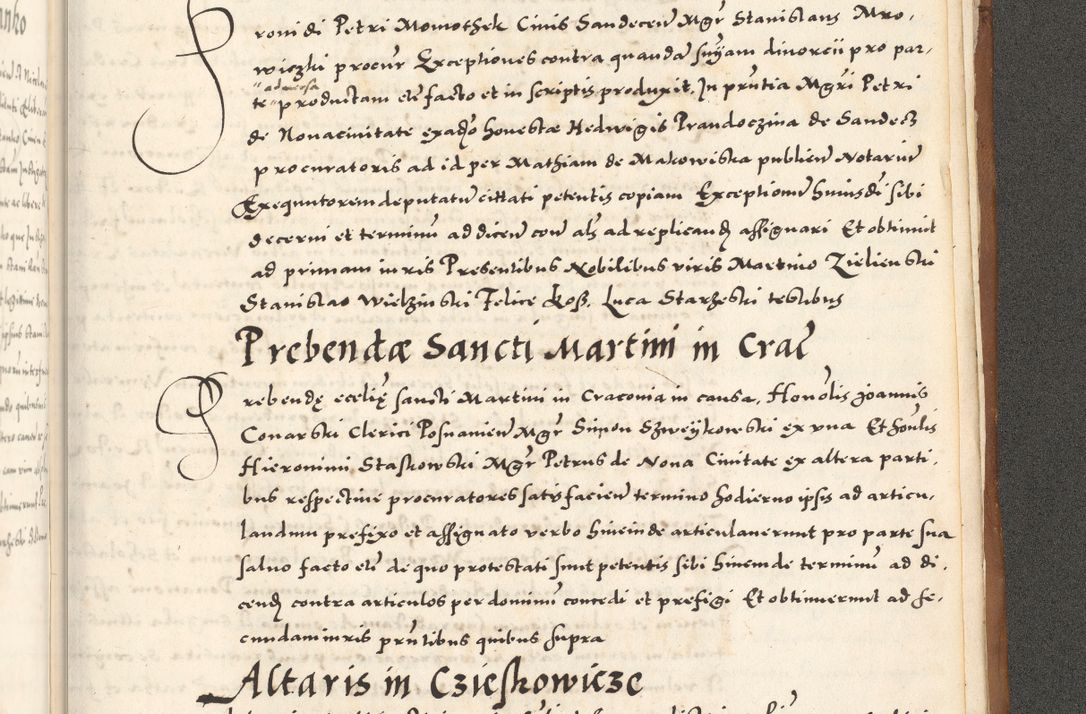 Zdjęcie nr 1214 dla obiektu archiwalnego: Acta actorum, sententiarum tam diffinitivarum quam interloquutoriarum, decretorum, obligationum, quietationum et constitutionum procuratorum coram reverendo domino Andrea Przeczlauski scholastico vicarioque in spiritualibus generali Cracoviensi, ad annum Domini millesimum quingentesimum sexagesimum primum, cuius inditio quarta, pontidicatus Pii quarti, annus secundus, poeliciter sequuntur