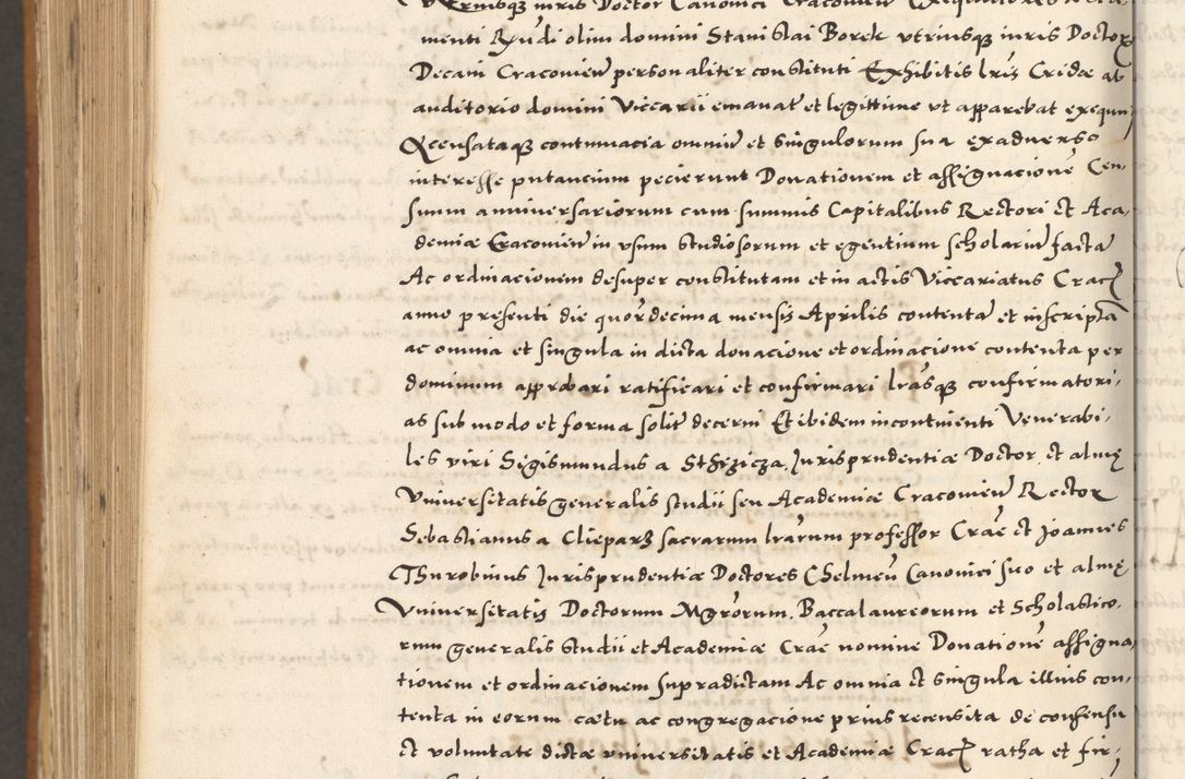 Zdjęcie nr 1215 dla obiektu archiwalnego: Acta actorum, sententiarum tam diffinitivarum quam interloquutoriarum, decretorum, obligationum, quietationum et constitutionum procuratorum coram reverendo domino Andrea Przeczlauski scholastico vicarioque in spiritualibus generali Cracoviensi, ad annum Domini millesimum quingentesimum sexagesimum primum, cuius inditio quarta, pontidicatus Pii quarti, annus secundus, poeliciter sequuntur