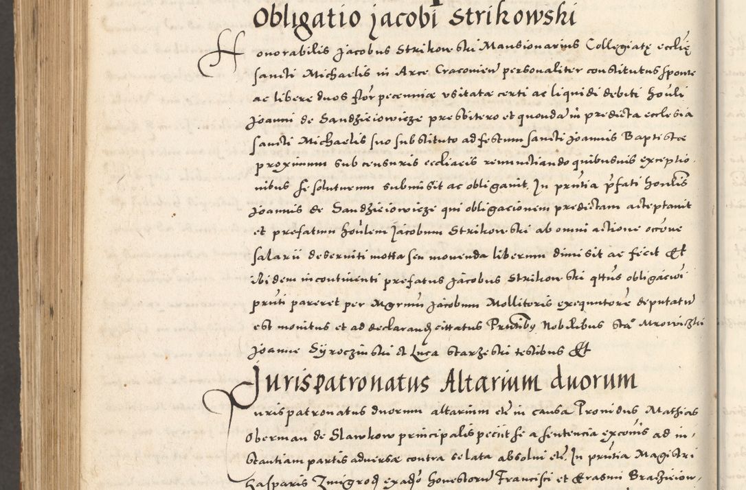 Zdjęcie nr 1207 dla obiektu archiwalnego: Acta actorum, sententiarum tam diffinitivarum quam interloquutoriarum, decretorum, obligationum, quietationum et constitutionum procuratorum coram reverendo domino Andrea Przeczlauski scholastico vicarioque in spiritualibus generali Cracoviensi, ad annum Domini millesimum quingentesimum sexagesimum primum, cuius inditio quarta, pontidicatus Pii quarti, annus secundus, poeliciter sequuntur