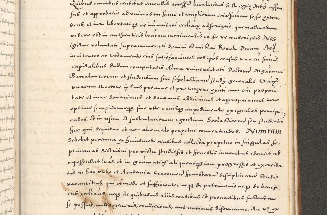 Zdjęcie nr 1200 dla obiektu archiwalnego: Acta actorum, sententiarum tam diffinitivarum quam interloquutoriarum, decretorum, obligationum, quietationum et constitutionum procuratorum coram reverendo domino Andrea Przeczlauski scholastico vicarioque in spiritualibus generali Cracoviensi, ad annum Domini millesimum quingentesimum sexagesimum primum, cuius inditio quarta, pontidicatus Pii quarti, annus secundus, poeliciter sequuntur