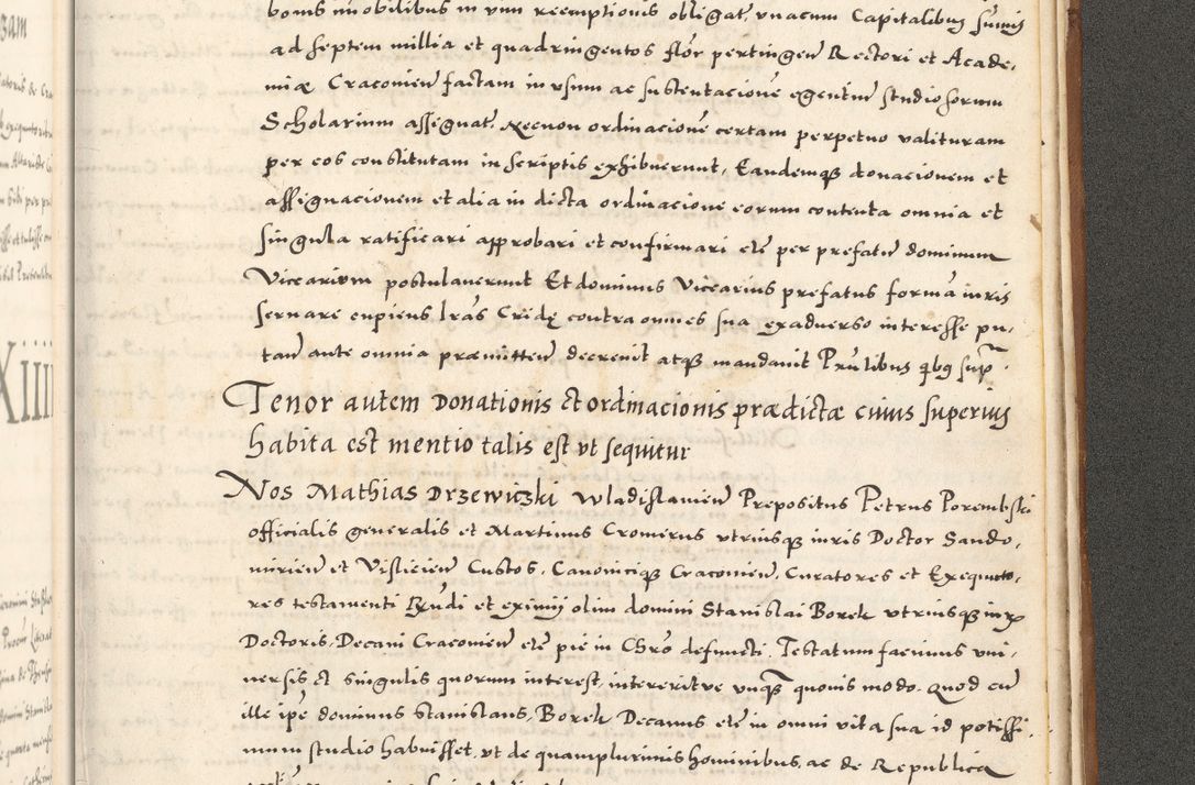 Zdjęcie nr 1198 dla obiektu archiwalnego: Acta actorum, sententiarum tam diffinitivarum quam interloquutoriarum, decretorum, obligationum, quietationum et constitutionum procuratorum coram reverendo domino Andrea Przeczlauski scholastico vicarioque in spiritualibus generali Cracoviensi, ad annum Domini millesimum quingentesimum sexagesimum primum, cuius inditio quarta, pontidicatus Pii quarti, annus secundus, poeliciter sequuntur