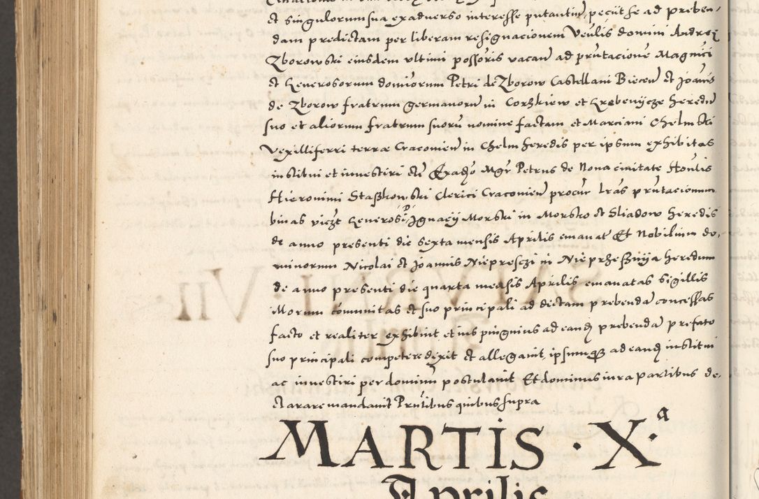Zdjęcie nr 1193 dla obiektu archiwalnego: Acta actorum, sententiarum tam diffinitivarum quam interloquutoriarum, decretorum, obligationum, quietationum et constitutionum procuratorum coram reverendo domino Andrea Przeczlauski scholastico vicarioque in spiritualibus generali Cracoviensi, ad annum Domini millesimum quingentesimum sexagesimum primum, cuius inditio quarta, pontidicatus Pii quarti, annus secundus, poeliciter sequuntur