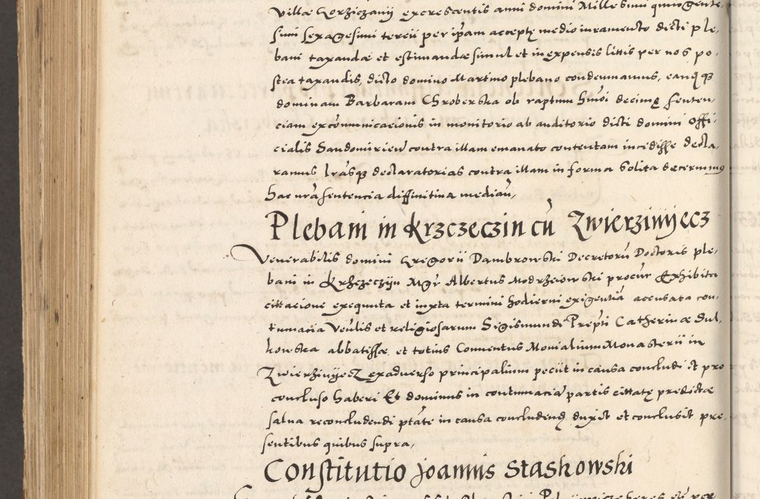Zdjęcie nr 1187 dla obiektu archiwalnego: Acta actorum, sententiarum tam diffinitivarum quam interloquutoriarum, decretorum, obligationum, quietationum et constitutionum procuratorum coram reverendo domino Andrea Przeczlauski scholastico vicarioque in spiritualibus generali Cracoviensi, ad annum Domini millesimum quingentesimum sexagesimum primum, cuius inditio quarta, pontidicatus Pii quarti, annus secundus, poeliciter sequuntur