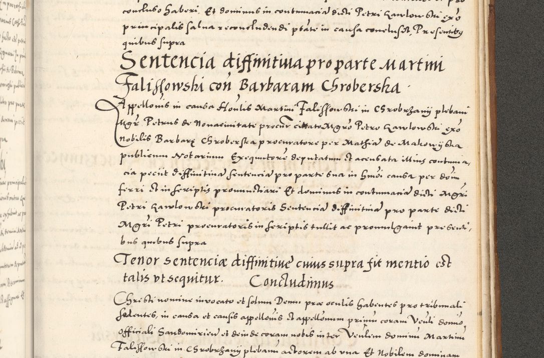Zdjęcie nr 1186 dla obiektu archiwalnego: Acta actorum, sententiarum tam diffinitivarum quam interloquutoriarum, decretorum, obligationum, quietationum et constitutionum procuratorum coram reverendo domino Andrea Przeczlauski scholastico vicarioque in spiritualibus generali Cracoviensi, ad annum Domini millesimum quingentesimum sexagesimum primum, cuius inditio quarta, pontidicatus Pii quarti, annus secundus, poeliciter sequuntur