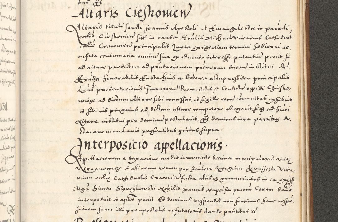 Zdjęcie nr 1180 dla obiektu archiwalnego: Acta actorum, sententiarum tam diffinitivarum quam interloquutoriarum, decretorum, obligationum, quietationum et constitutionum procuratorum coram reverendo domino Andrea Przeczlauski scholastico vicarioque in spiritualibus generali Cracoviensi, ad annum Domini millesimum quingentesimum sexagesimum primum, cuius inditio quarta, pontidicatus Pii quarti, annus secundus, poeliciter sequuntur