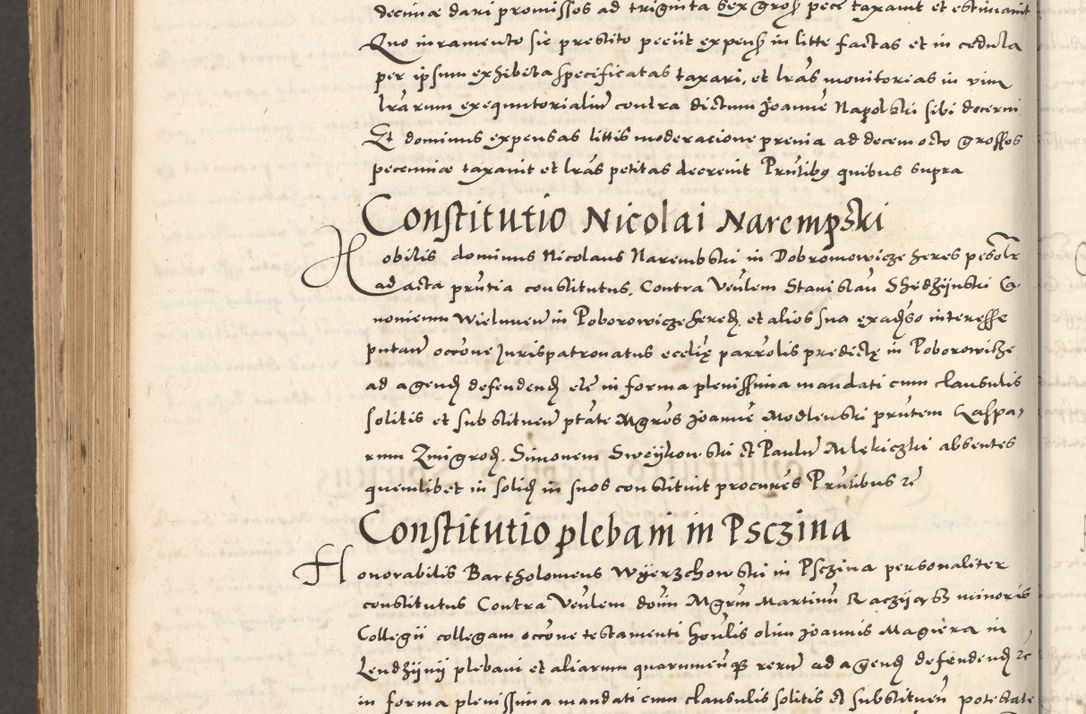Zdjęcie nr 1177 dla obiektu archiwalnego: Acta actorum, sententiarum tam diffinitivarum quam interloquutoriarum, decretorum, obligationum, quietationum et constitutionum procuratorum coram reverendo domino Andrea Przeczlauski scholastico vicarioque in spiritualibus generali Cracoviensi, ad annum Domini millesimum quingentesimum sexagesimum primum, cuius inditio quarta, pontidicatus Pii quarti, annus secundus, poeliciter sequuntur
