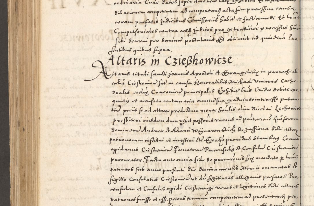 Zdjęcie nr 1171 dla obiektu archiwalnego: Acta actorum, sententiarum tam diffinitivarum quam interloquutoriarum, decretorum, obligationum, quietationum et constitutionum procuratorum coram reverendo domino Andrea Przeczlauski scholastico vicarioque in spiritualibus generali Cracoviensi, ad annum Domini millesimum quingentesimum sexagesimum primum, cuius inditio quarta, pontidicatus Pii quarti, annus secundus, poeliciter sequuntur