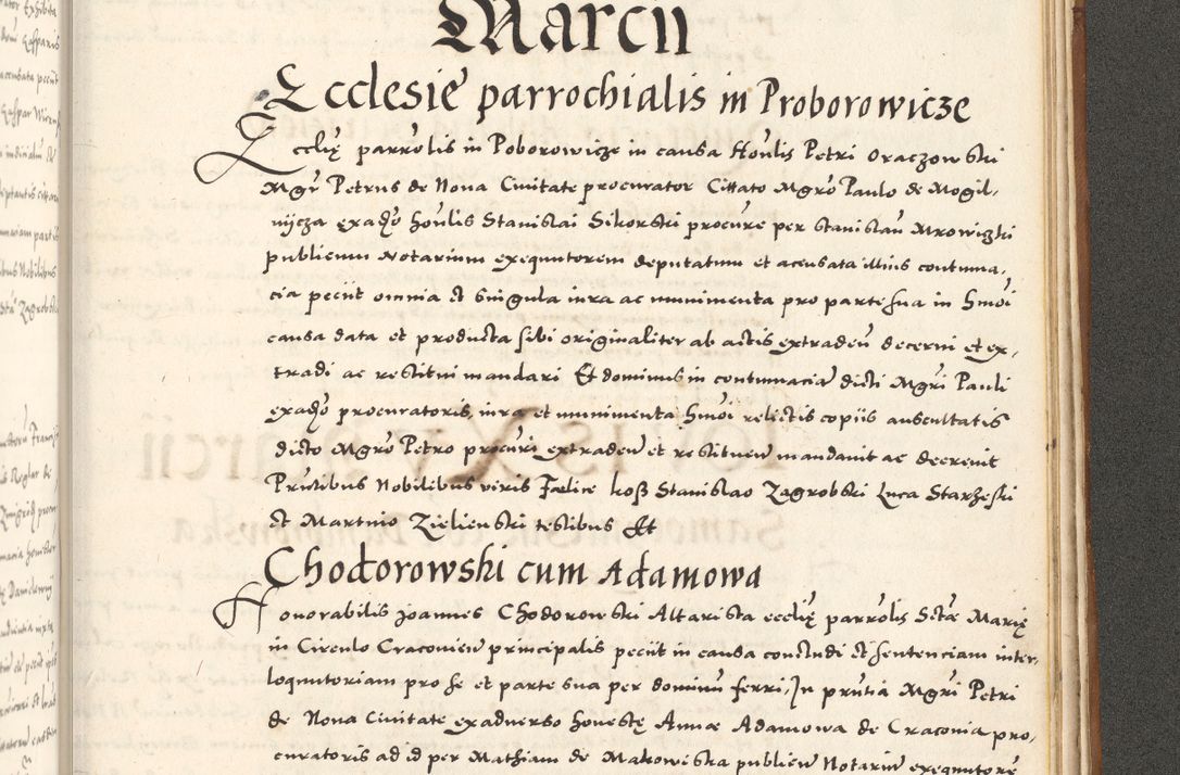 Zdjęcie nr 1168 dla obiektu archiwalnego: Acta actorum, sententiarum tam diffinitivarum quam interloquutoriarum, decretorum, obligationum, quietationum et constitutionum procuratorum coram reverendo domino Andrea Przeczlauski scholastico vicarioque in spiritualibus generali Cracoviensi, ad annum Domini millesimum quingentesimum sexagesimum primum, cuius inditio quarta, pontidicatus Pii quarti, annus secundus, poeliciter sequuntur
