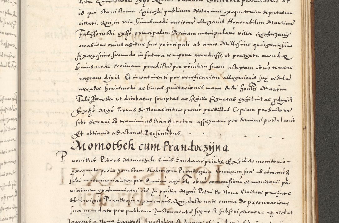Zdjęcie nr 1158 dla obiektu archiwalnego: Acta actorum, sententiarum tam diffinitivarum quam interloquutoriarum, decretorum, obligationum, quietationum et constitutionum procuratorum coram reverendo domino Andrea Przeczlauski scholastico vicarioque in spiritualibus generali Cracoviensi, ad annum Domini millesimum quingentesimum sexagesimum primum, cuius inditio quarta, pontidicatus Pii quarti, annus secundus, poeliciter sequuntur