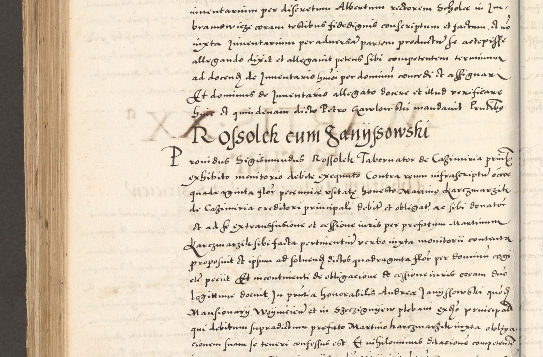 Zdjęcie nr 1157 dla obiektu archiwalnego: Acta actorum, sententiarum tam diffinitivarum quam interloquutoriarum, decretorum, obligationum, quietationum et constitutionum procuratorum coram reverendo domino Andrea Przeczlauski scholastico vicarioque in spiritualibus generali Cracoviensi, ad annum Domini millesimum quingentesimum sexagesimum primum, cuius inditio quarta, pontidicatus Pii quarti, annus secundus, poeliciter sequuntur