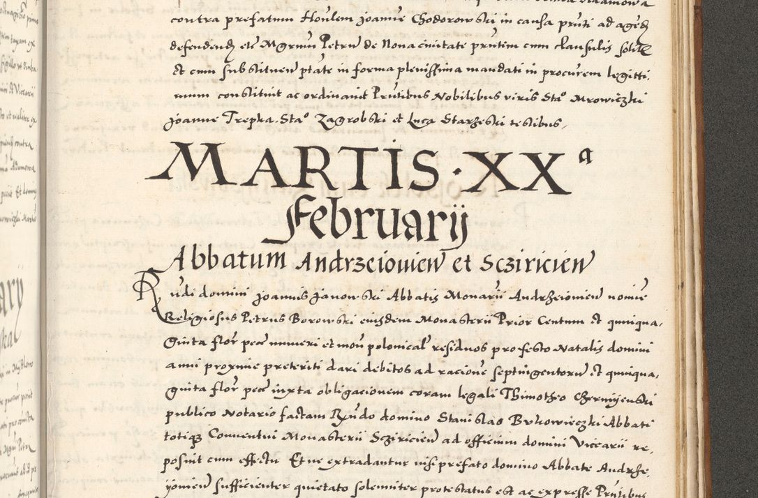 Zdjęcie nr 1156 dla obiektu archiwalnego: Acta actorum, sententiarum tam diffinitivarum quam interloquutoriarum, decretorum, obligationum, quietationum et constitutionum procuratorum coram reverendo domino Andrea Przeczlauski scholastico vicarioque in spiritualibus generali Cracoviensi, ad annum Domini millesimum quingentesimum sexagesimum primum, cuius inditio quarta, pontidicatus Pii quarti, annus secundus, poeliciter sequuntur