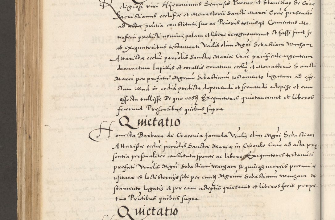 Zdjęcie nr 1151 dla obiektu archiwalnego: Acta actorum, sententiarum tam diffinitivarum quam interloquutoriarum, decretorum, obligationum, quietationum et constitutionum procuratorum coram reverendo domino Andrea Przeczlauski scholastico vicarioque in spiritualibus generali Cracoviensi, ad annum Domini millesimum quingentesimum sexagesimum primum, cuius inditio quarta, pontidicatus Pii quarti, annus secundus, poeliciter sequuntur