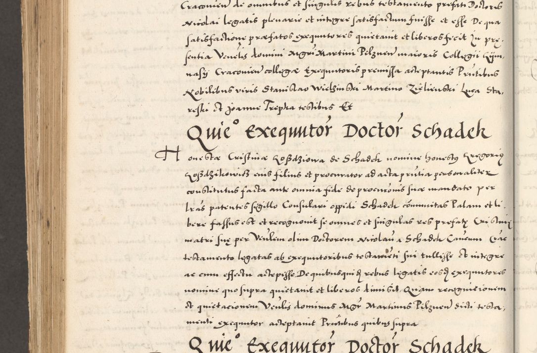 Zdjęcie nr 1149 dla obiektu archiwalnego: Acta actorum, sententiarum tam diffinitivarum quam interloquutoriarum, decretorum, obligationum, quietationum et constitutionum procuratorum coram reverendo domino Andrea Przeczlauski scholastico vicarioque in spiritualibus generali Cracoviensi, ad annum Domini millesimum quingentesimum sexagesimum primum, cuius inditio quarta, pontidicatus Pii quarti, annus secundus, poeliciter sequuntur