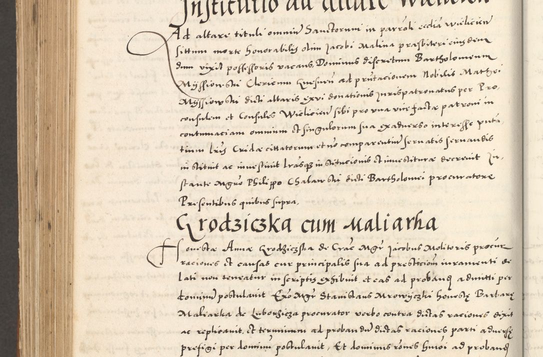 Zdjęcie nr 1147 dla obiektu archiwalnego: Acta actorum, sententiarum tam diffinitivarum quam interloquutoriarum, decretorum, obligationum, quietationum et constitutionum procuratorum coram reverendo domino Andrea Przeczlauski scholastico vicarioque in spiritualibus generali Cracoviensi, ad annum Domini millesimum quingentesimum sexagesimum primum, cuius inditio quarta, pontidicatus Pii quarti, annus secundus, poeliciter sequuntur