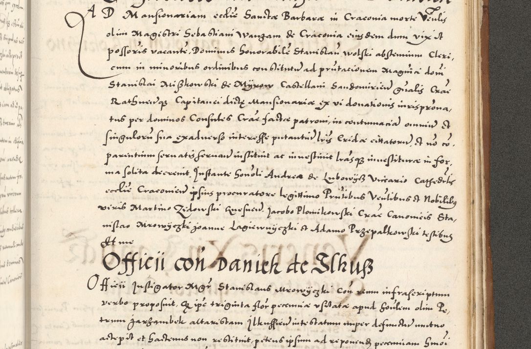 Zdjęcie nr 1134 dla obiektu archiwalnego: Acta actorum, sententiarum tam diffinitivarum quam interloquutoriarum, decretorum, obligationum, quietationum et constitutionum procuratorum coram reverendo domino Andrea Przeczlauski scholastico vicarioque in spiritualibus generali Cracoviensi, ad annum Domini millesimum quingentesimum sexagesimum primum, cuius inditio quarta, pontidicatus Pii quarti, annus secundus, poeliciter sequuntur