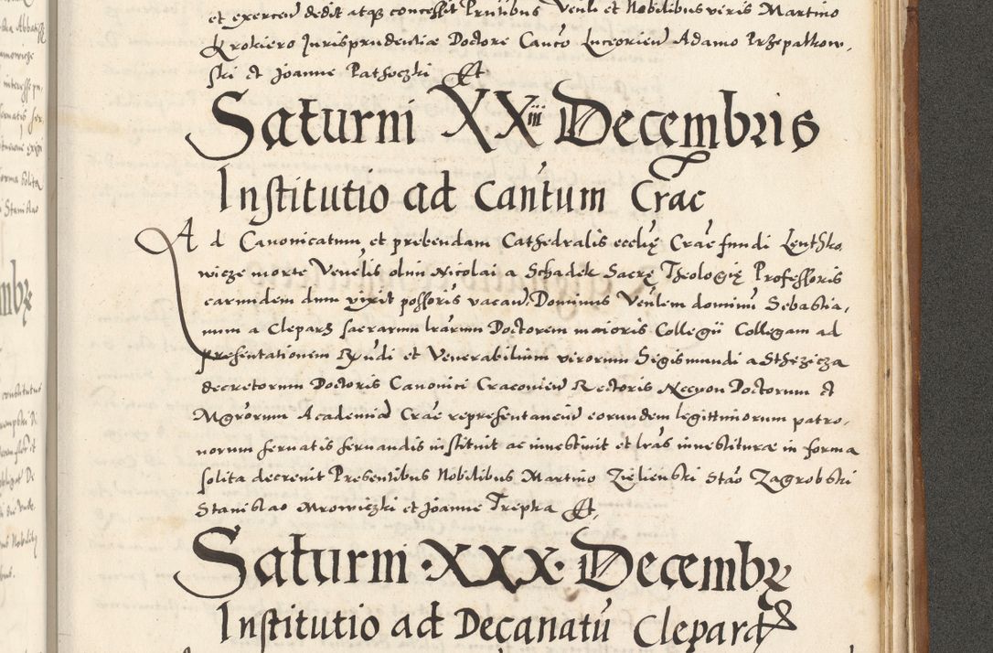 Zdjęcie nr 1128 dla obiektu archiwalnego: Acta actorum, sententiarum tam diffinitivarum quam interloquutoriarum, decretorum, obligationum, quietationum et constitutionum procuratorum coram reverendo domino Andrea Przeczlauski scholastico vicarioque in spiritualibus generali Cracoviensi, ad annum Domini millesimum quingentesimum sexagesimum primum, cuius inditio quarta, pontidicatus Pii quarti, annus secundus, poeliciter sequuntur