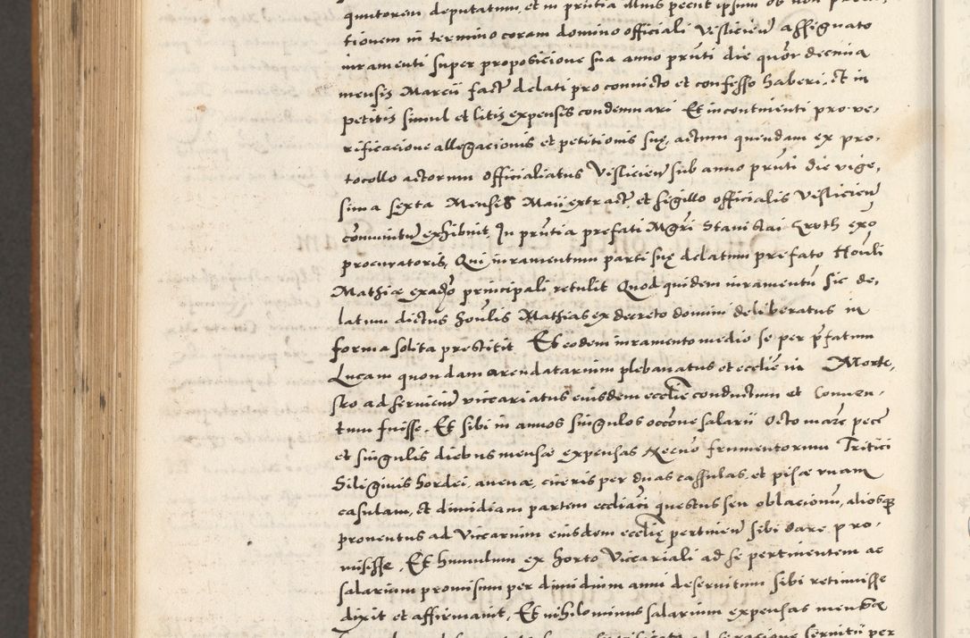 Zdjęcie nr 1095 dla obiektu archiwalnego: Acta actorum, sententiarum tam diffinitivarum quam interloquutoriarum, decretorum, obligationum, quietationum et constitutionum procuratorum coram reverendo domino Andrea Przeczlauski scholastico vicarioque in spiritualibus generali Cracoviensi, ad annum Domini millesimum quingentesimum sexagesimum primum, cuius inditio quarta, pontidicatus Pii quarti, annus secundus, poeliciter sequuntur