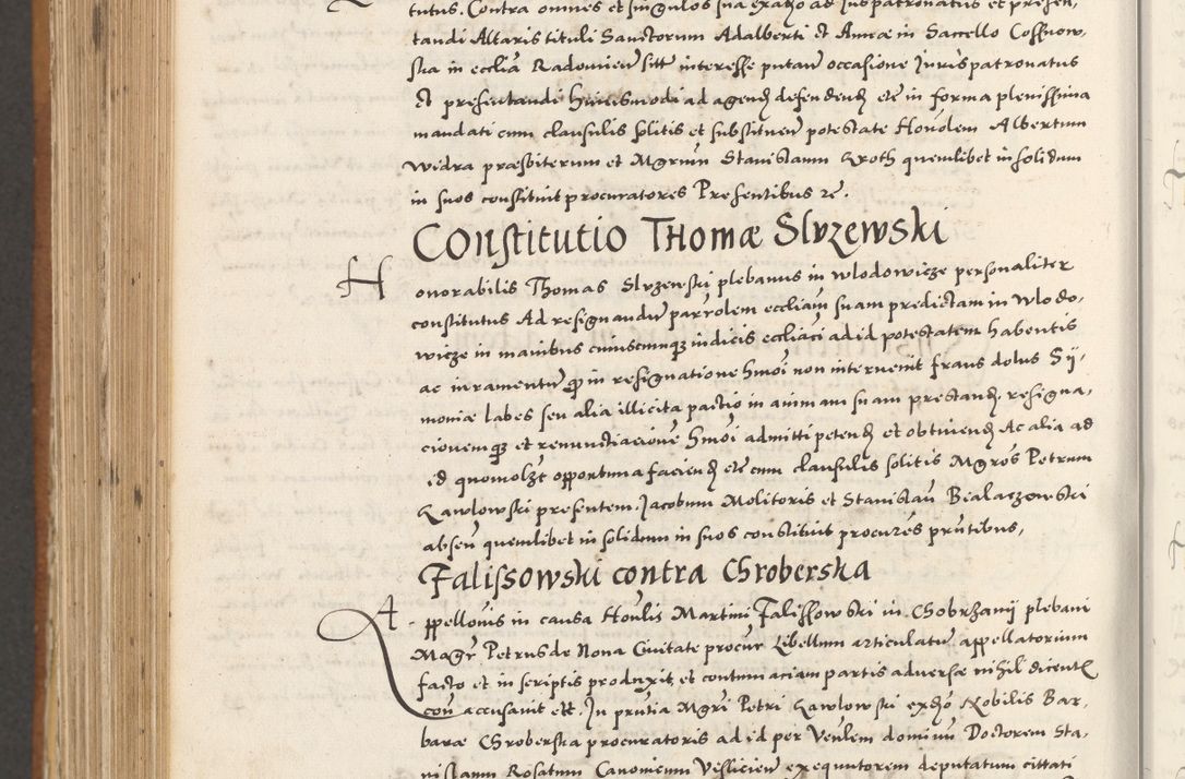 Zdjęcie nr 1055 dla obiektu archiwalnego: Acta actorum, sententiarum tam diffinitivarum quam interloquutoriarum, decretorum, obligationum, quietationum et constitutionum procuratorum coram reverendo domino Andrea Przeczlauski scholastico vicarioque in spiritualibus generali Cracoviensi, ad annum Domini millesimum quingentesimum sexagesimum primum, cuius inditio quarta, pontidicatus Pii quarti, annus secundus, poeliciter sequuntur