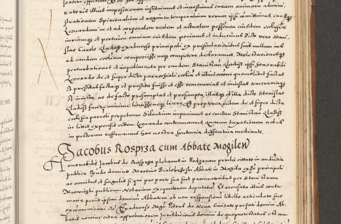 Zdjęcie nr 1048 dla obiektu archiwalnego: Acta actorum, sententiarum tam diffinitivarum quam interloquutoriarum, decretorum, obligationum, quietationum et constitutionum procuratorum coram reverendo domino Andrea Przeczlauski scholastico vicarioque in spiritualibus generali Cracoviensi, ad annum Domini millesimum quingentesimum sexagesimum primum, cuius inditio quarta, pontidicatus Pii quarti, annus secundus, poeliciter sequuntur