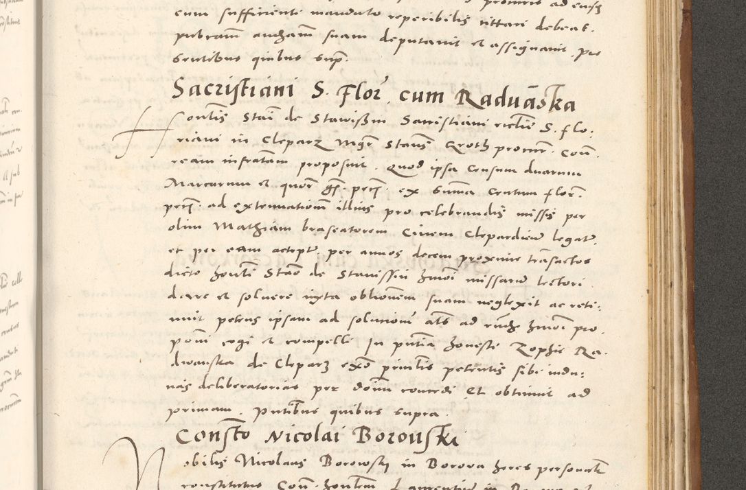 Zdjęcie nr 1040 dla obiektu archiwalnego: Acta actorum, sententiarum tam diffinitivarum quam interloquutoriarum, decretorum, obligationum, quietationum et constitutionum procuratorum coram reverendo domino Andrea Przeczlauski scholastico vicarioque in spiritualibus generali Cracoviensi, ad annum Domini millesimum quingentesimum sexagesimum primum, cuius inditio quarta, pontidicatus Pii quarti, annus secundus, poeliciter sequuntur