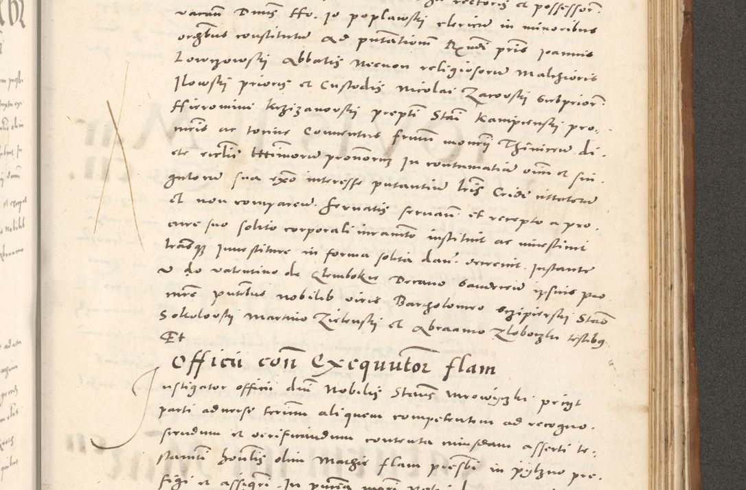 Zdjęcie nr 1034 dla obiektu archiwalnego: Acta actorum, sententiarum tam diffinitivarum quam interloquutoriarum, decretorum, obligationum, quietationum et constitutionum procuratorum coram reverendo domino Andrea Przeczlauski scholastico vicarioque in spiritualibus generali Cracoviensi, ad annum Domini millesimum quingentesimum sexagesimum primum, cuius inditio quarta, pontidicatus Pii quarti, annus secundus, poeliciter sequuntur