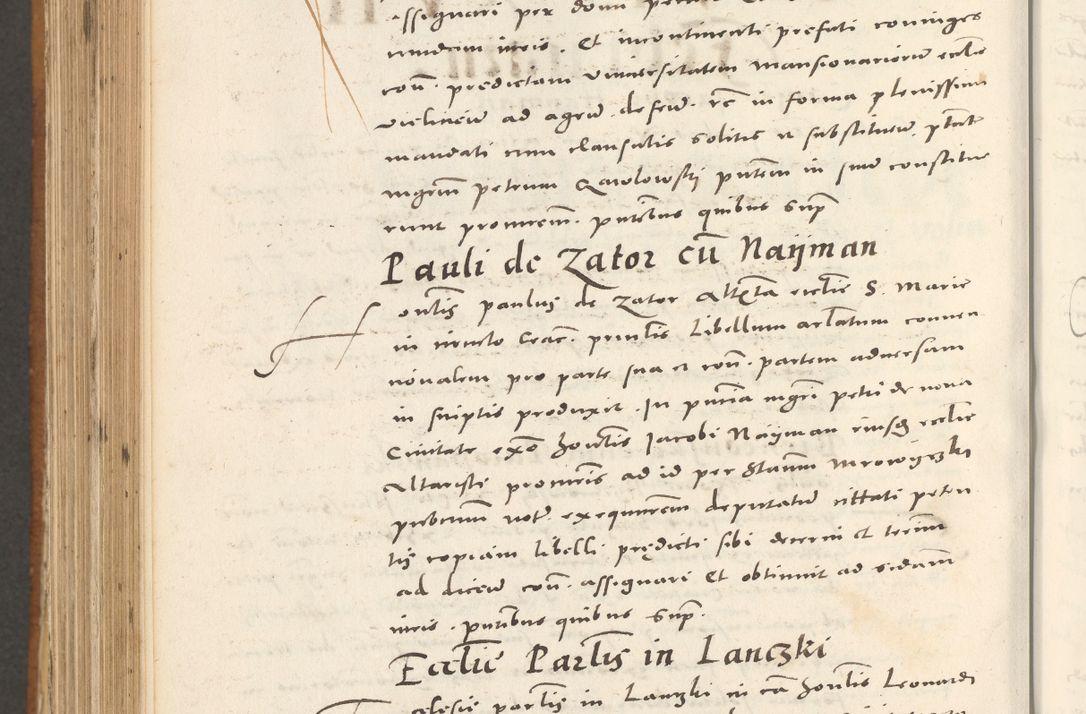 Zdjęcie nr 1027 dla obiektu archiwalnego: Acta actorum, sententiarum tam diffinitivarum quam interloquutoriarum, decretorum, obligationum, quietationum et constitutionum procuratorum coram reverendo domino Andrea Przeczlauski scholastico vicarioque in spiritualibus generali Cracoviensi, ad annum Domini millesimum quingentesimum sexagesimum primum, cuius inditio quarta, pontidicatus Pii quarti, annus secundus, poeliciter sequuntur