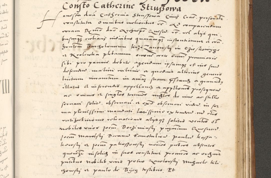 Zdjęcie nr 1024 dla obiektu archiwalnego: Acta actorum, sententiarum tam diffinitivarum quam interloquutoriarum, decretorum, obligationum, quietationum et constitutionum procuratorum coram reverendo domino Andrea Przeczlauski scholastico vicarioque in spiritualibus generali Cracoviensi, ad annum Domini millesimum quingentesimum sexagesimum primum, cuius inditio quarta, pontidicatus Pii quarti, annus secundus, poeliciter sequuntur
