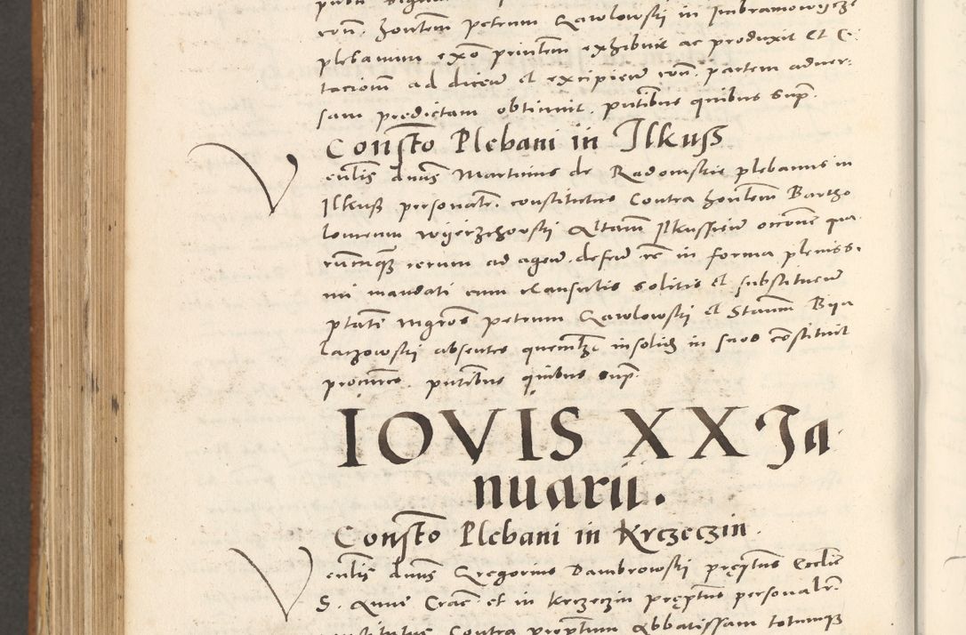 Zdjęcie nr 1015 dla obiektu archiwalnego: Acta actorum, sententiarum tam diffinitivarum quam interloquutoriarum, decretorum, obligationum, quietationum et constitutionum procuratorum coram reverendo domino Andrea Przeczlauski scholastico vicarioque in spiritualibus generali Cracoviensi, ad annum Domini millesimum quingentesimum sexagesimum primum, cuius inditio quarta, pontidicatus Pii quarti, annus secundus, poeliciter sequuntur