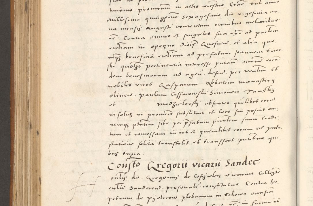 Zdjęcie nr 1007 dla obiektu archiwalnego: Acta actorum, sententiarum tam diffinitivarum quam interloquutoriarum, decretorum, obligationum, quietationum et constitutionum procuratorum coram reverendo domino Andrea Przeczlauski scholastico vicarioque in spiritualibus generali Cracoviensi, ad annum Domini millesimum quingentesimum sexagesimum primum, cuius inditio quarta, pontidicatus Pii quarti, annus secundus, poeliciter sequuntur