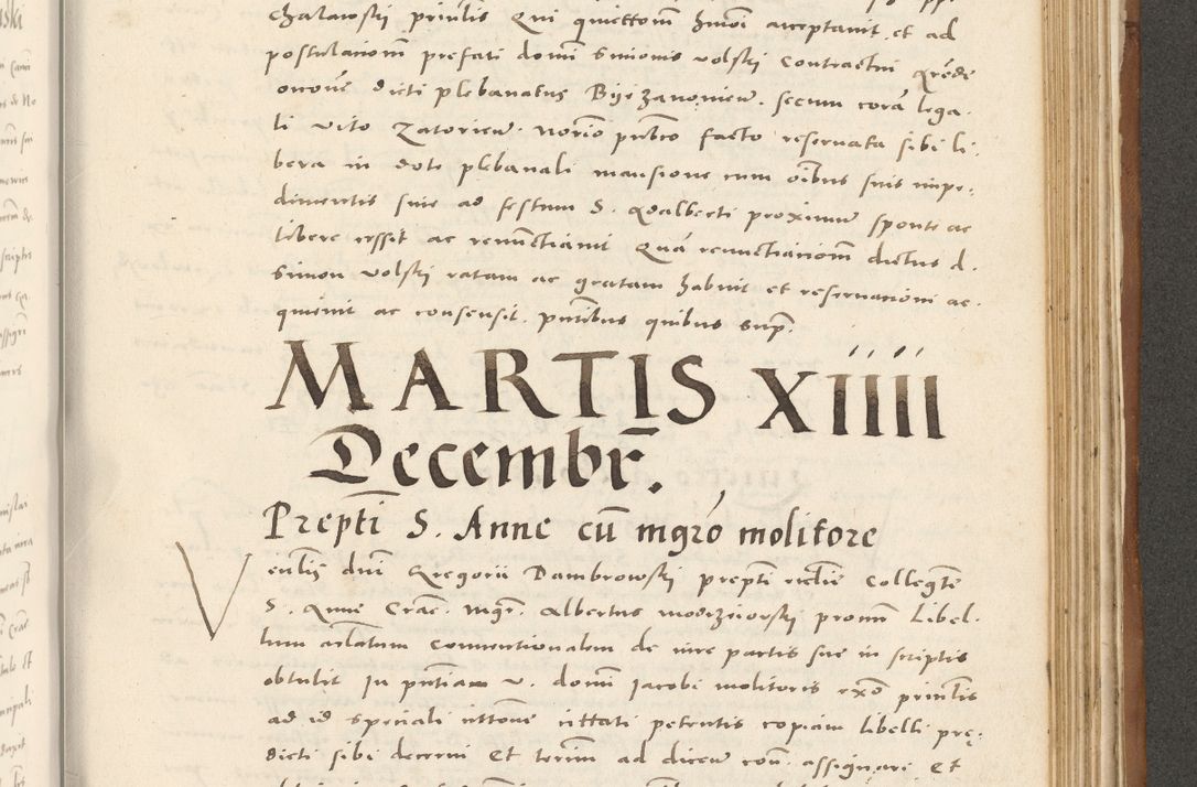 Zdjęcie nr 1000 dla obiektu archiwalnego: Acta actorum, sententiarum tam diffinitivarum quam interloquutoriarum, decretorum, obligationum, quietationum et constitutionum procuratorum coram reverendo domino Andrea Przeczlauski scholastico vicarioque in spiritualibus generali Cracoviensi, ad annum Domini millesimum quingentesimum sexagesimum primum, cuius inditio quarta, pontidicatus Pii quarti, annus secundus, poeliciter sequuntur