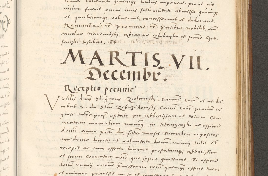 Zdjęcie nr 998 dla obiektu archiwalnego: Acta actorum, sententiarum tam diffinitivarum quam interloquutoriarum, decretorum, obligationum, quietationum et constitutionum procuratorum coram reverendo domino Andrea Przeczlauski scholastico vicarioque in spiritualibus generali Cracoviensi, ad annum Domini millesimum quingentesimum sexagesimum primum, cuius inditio quarta, pontidicatus Pii quarti, annus secundus, poeliciter sequuntur