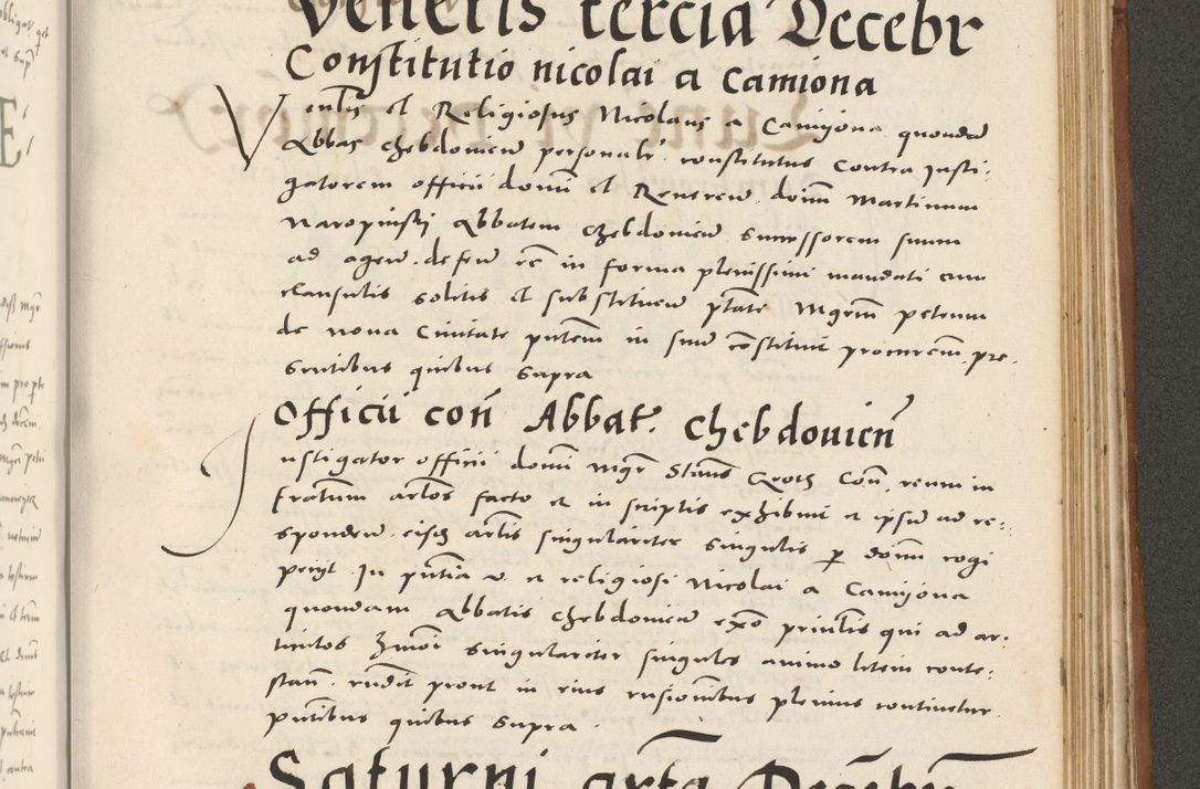 Zdjęcie nr 996 dla obiektu archiwalnego: Acta actorum, sententiarum tam diffinitivarum quam interloquutoriarum, decretorum, obligationum, quietationum et constitutionum procuratorum coram reverendo domino Andrea Przeczlauski scholastico vicarioque in spiritualibus generali Cracoviensi, ad annum Domini millesimum quingentesimum sexagesimum primum, cuius inditio quarta, pontidicatus Pii quarti, annus secundus, poeliciter sequuntur