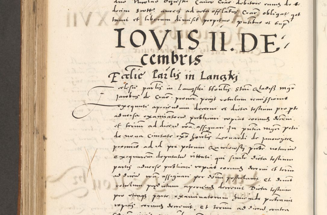Zdjęcie nr 995 dla obiektu archiwalnego: Acta actorum, sententiarum tam diffinitivarum quam interloquutoriarum, decretorum, obligationum, quietationum et constitutionum procuratorum coram reverendo domino Andrea Przeczlauski scholastico vicarioque in spiritualibus generali Cracoviensi, ad annum Domini millesimum quingentesimum sexagesimum primum, cuius inditio quarta, pontidicatus Pii quarti, annus secundus, poeliciter sequuntur