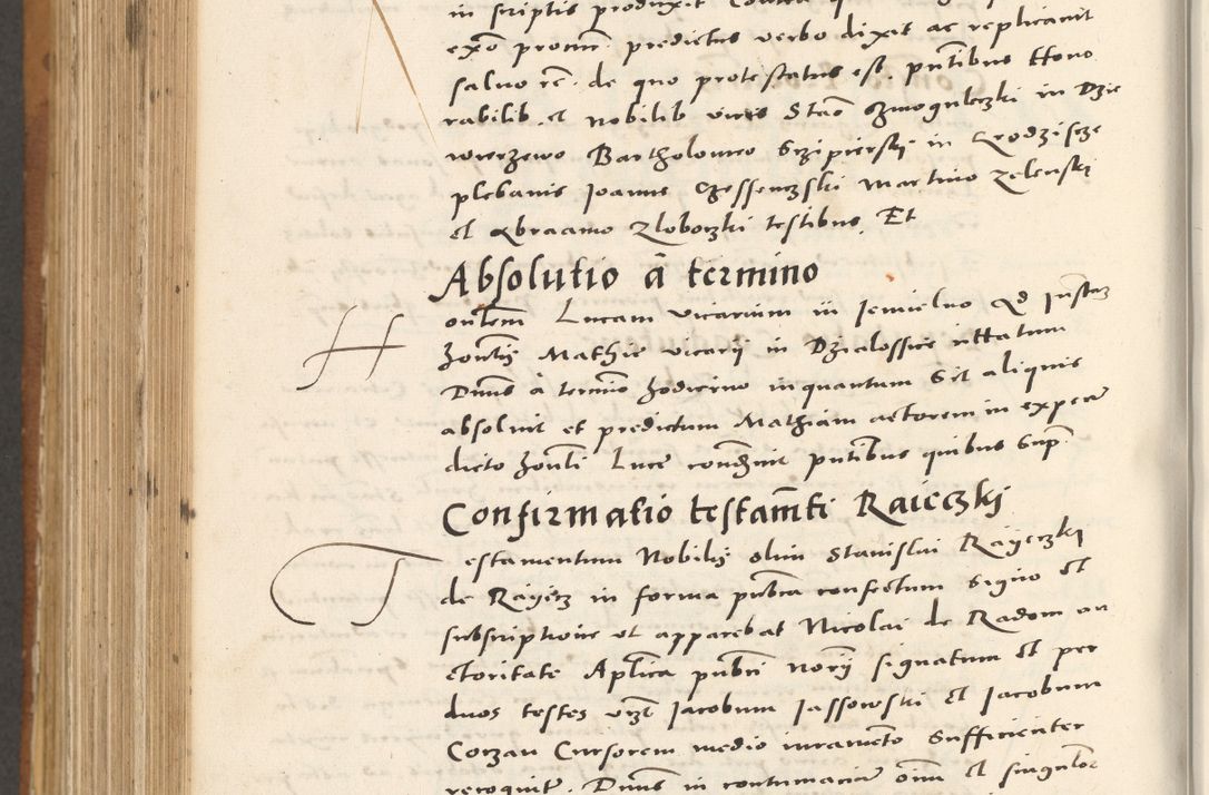 Zdjęcie nr 993 dla obiektu archiwalnego: Acta actorum, sententiarum tam diffinitivarum quam interloquutoriarum, decretorum, obligationum, quietationum et constitutionum procuratorum coram reverendo domino Andrea Przeczlauski scholastico vicarioque in spiritualibus generali Cracoviensi, ad annum Domini millesimum quingentesimum sexagesimum primum, cuius inditio quarta, pontidicatus Pii quarti, annus secundus, poeliciter sequuntur