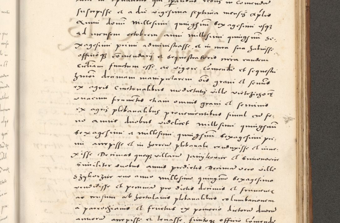 Zdjęcie nr 986 dla obiektu archiwalnego: Acta actorum, sententiarum tam diffinitivarum quam interloquutoriarum, decretorum, obligationum, quietationum et constitutionum procuratorum coram reverendo domino Andrea Przeczlauski scholastico vicarioque in spiritualibus generali Cracoviensi, ad annum Domini millesimum quingentesimum sexagesimum primum, cuius inditio quarta, pontidicatus Pii quarti, annus secundus, poeliciter sequuntur