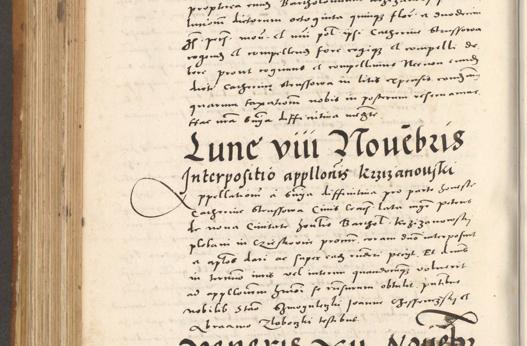 Zdjęcie nr 983 dla obiektu archiwalnego: Acta actorum, sententiarum tam diffinitivarum quam interloquutoriarum, decretorum, obligationum, quietationum et constitutionum procuratorum coram reverendo domino Andrea Przeczlauski scholastico vicarioque in spiritualibus generali Cracoviensi, ad annum Domini millesimum quingentesimum sexagesimum primum, cuius inditio quarta, pontidicatus Pii quarti, annus secundus, poeliciter sequuntur
