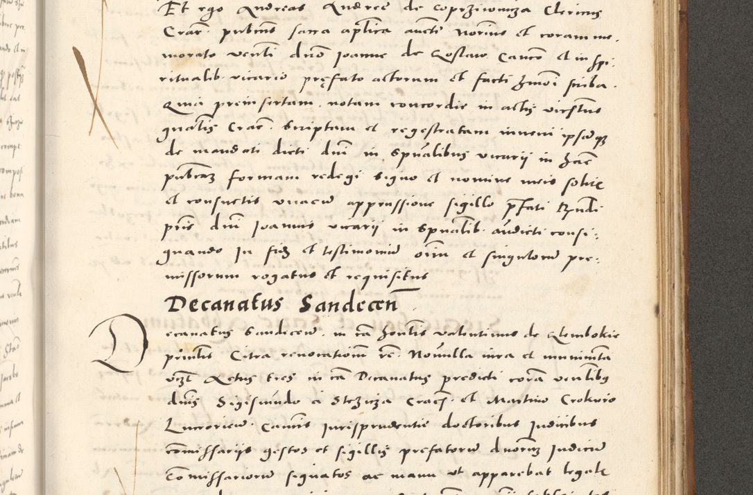 Zdjęcie nr 980 dla obiektu archiwalnego: Acta actorum, sententiarum tam diffinitivarum quam interloquutoriarum, decretorum, obligationum, quietationum et constitutionum procuratorum coram reverendo domino Andrea Przeczlauski scholastico vicarioque in spiritualibus generali Cracoviensi, ad annum Domini millesimum quingentesimum sexagesimum primum, cuius inditio quarta, pontidicatus Pii quarti, annus secundus, poeliciter sequuntur