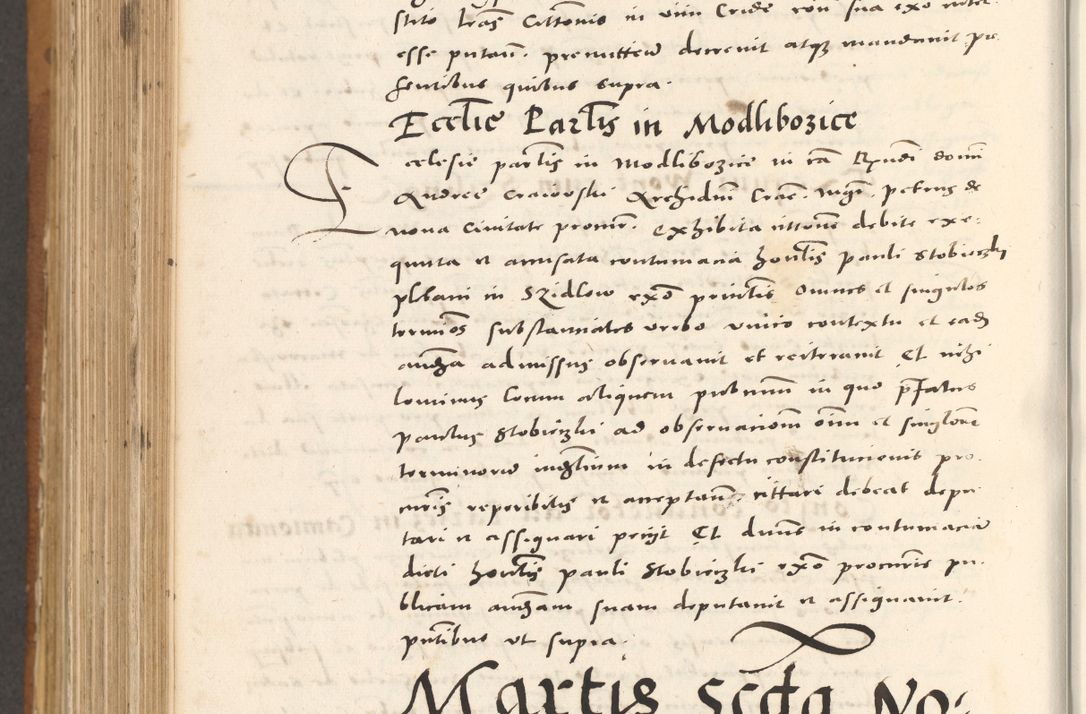 Zdjęcie nr 973 dla obiektu archiwalnego: Acta actorum, sententiarum tam diffinitivarum quam interloquutoriarum, decretorum, obligationum, quietationum et constitutionum procuratorum coram reverendo domino Andrea Przeczlauski scholastico vicarioque in spiritualibus generali Cracoviensi, ad annum Domini millesimum quingentesimum sexagesimum primum, cuius inditio quarta, pontidicatus Pii quarti, annus secundus, poeliciter sequuntur