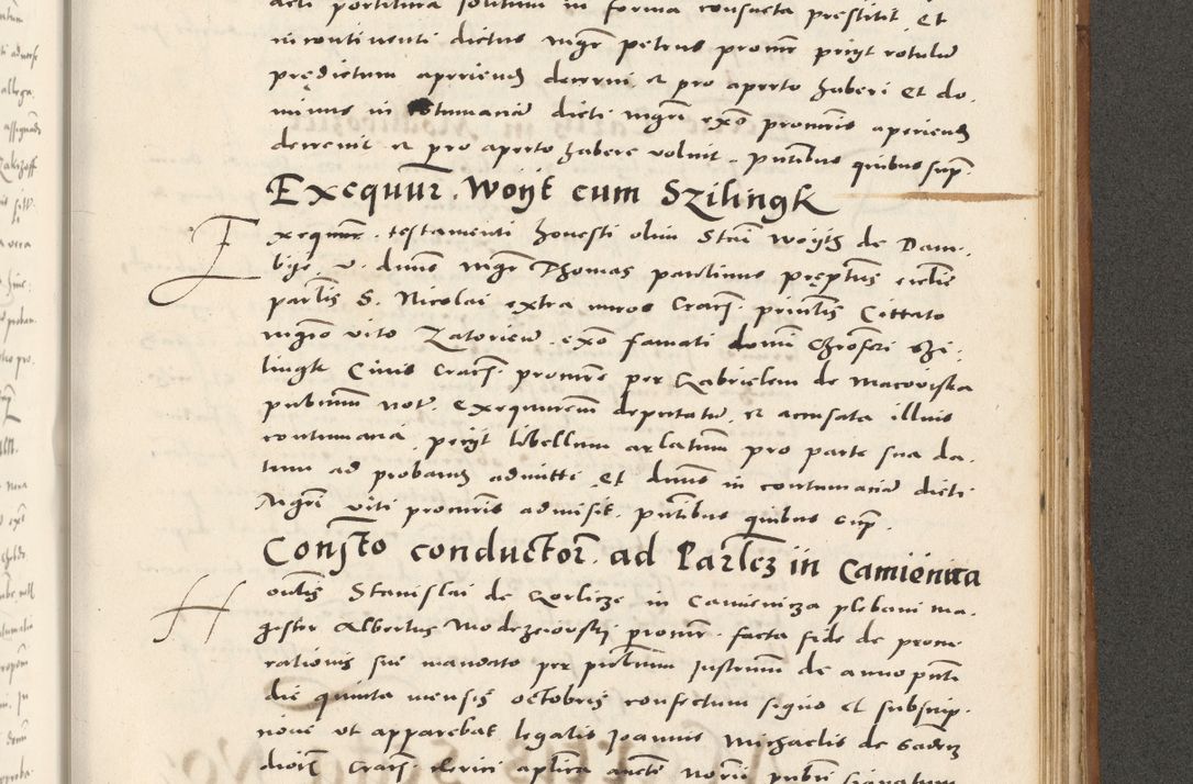 Zdjęcie nr 972 dla obiektu archiwalnego: Acta actorum, sententiarum tam diffinitivarum quam interloquutoriarum, decretorum, obligationum, quietationum et constitutionum procuratorum coram reverendo domino Andrea Przeczlauski scholastico vicarioque in spiritualibus generali Cracoviensi, ad annum Domini millesimum quingentesimum sexagesimum primum, cuius inditio quarta, pontidicatus Pii quarti, annus secundus, poeliciter sequuntur