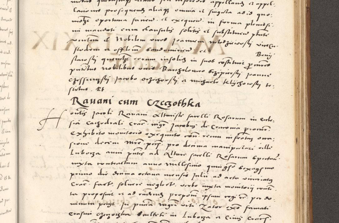Zdjęcie nr 960 dla obiektu archiwalnego: Acta actorum, sententiarum tam diffinitivarum quam interloquutoriarum, decretorum, obligationum, quietationum et constitutionum procuratorum coram reverendo domino Andrea Przeczlauski scholastico vicarioque in spiritualibus generali Cracoviensi, ad annum Domini millesimum quingentesimum sexagesimum primum, cuius inditio quarta, pontidicatus Pii quarti, annus secundus, poeliciter sequuntur
