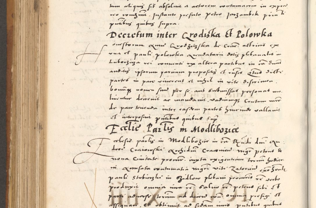 Zdjęcie nr 955 dla obiektu archiwalnego: Acta actorum, sententiarum tam diffinitivarum quam interloquutoriarum, decretorum, obligationum, quietationum et constitutionum procuratorum coram reverendo domino Andrea Przeczlauski scholastico vicarioque in spiritualibus generali Cracoviensi, ad annum Domini millesimum quingentesimum sexagesimum primum, cuius inditio quarta, pontidicatus Pii quarti, annus secundus, poeliciter sequuntur