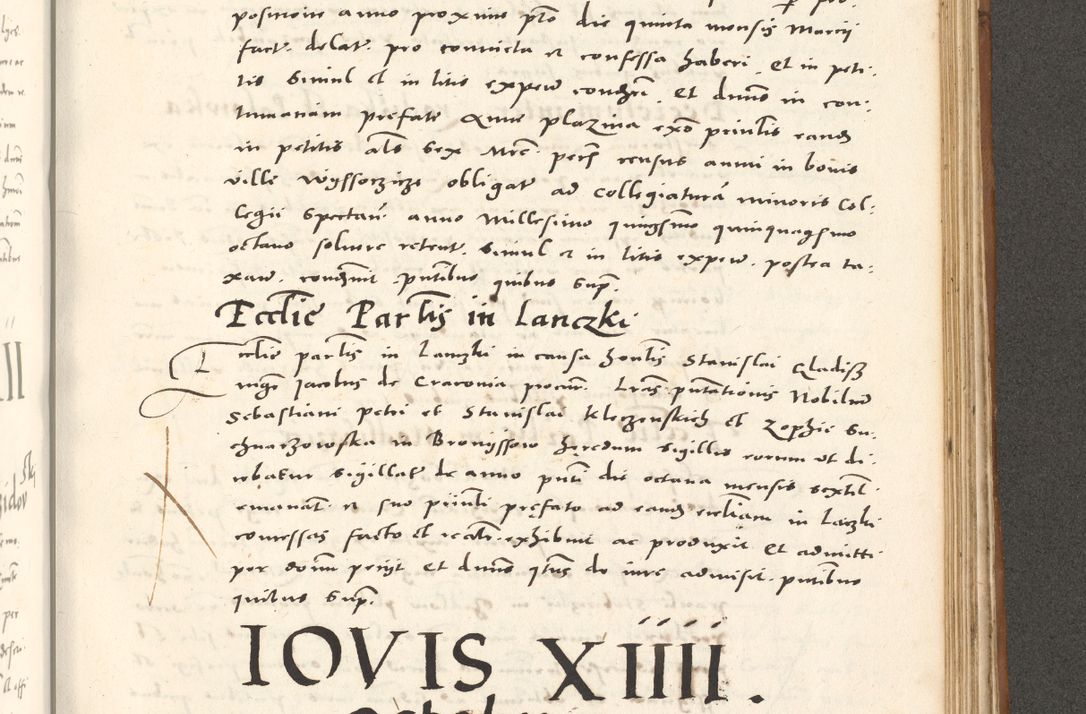 Zdjęcie nr 954 dla obiektu archiwalnego: Acta actorum, sententiarum tam diffinitivarum quam interloquutoriarum, decretorum, obligationum, quietationum et constitutionum procuratorum coram reverendo domino Andrea Przeczlauski scholastico vicarioque in spiritualibus generali Cracoviensi, ad annum Domini millesimum quingentesimum sexagesimum primum, cuius inditio quarta, pontidicatus Pii quarti, annus secundus, poeliciter sequuntur