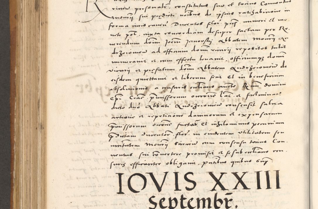 Zdjęcie nr 949 dla obiektu archiwalnego: Acta actorum, sententiarum tam diffinitivarum quam interloquutoriarum, decretorum, obligationum, quietationum et constitutionum procuratorum coram reverendo domino Andrea Przeczlauski scholastico vicarioque in spiritualibus generali Cracoviensi, ad annum Domini millesimum quingentesimum sexagesimum primum, cuius inditio quarta, pontidicatus Pii quarti, annus secundus, poeliciter sequuntur