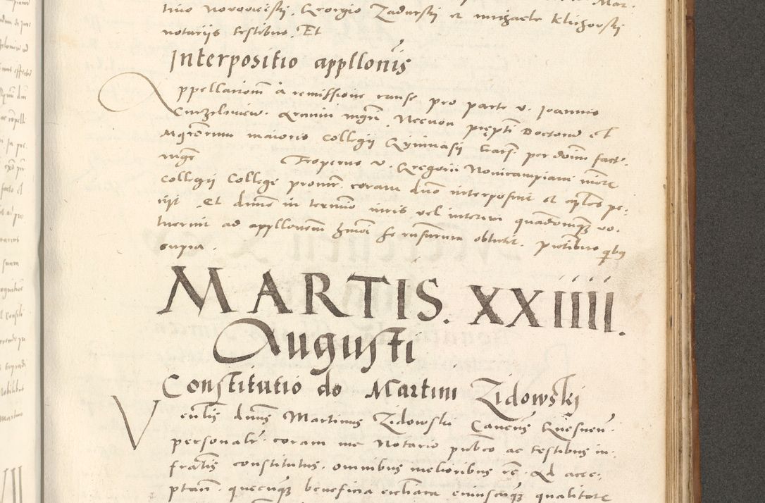 Zdjęcie nr 932 dla obiektu archiwalnego: Acta actorum, sententiarum tam diffinitivarum quam interloquutoriarum, decretorum, obligationum, quietationum et constitutionum procuratorum coram reverendo domino Andrea Przeczlauski scholastico vicarioque in spiritualibus generali Cracoviensi, ad annum Domini millesimum quingentesimum sexagesimum primum, cuius inditio quarta, pontidicatus Pii quarti, annus secundus, poeliciter sequuntur