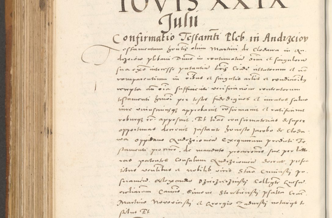 Zdjęcie nr 929 dla obiektu archiwalnego: Acta actorum, sententiarum tam diffinitivarum quam interloquutoriarum, decretorum, obligationum, quietationum et constitutionum procuratorum coram reverendo domino Andrea Przeczlauski scholastico vicarioque in spiritualibus generali Cracoviensi, ad annum Domini millesimum quingentesimum sexagesimum primum, cuius inditio quarta, pontidicatus Pii quarti, annus secundus, poeliciter sequuntur