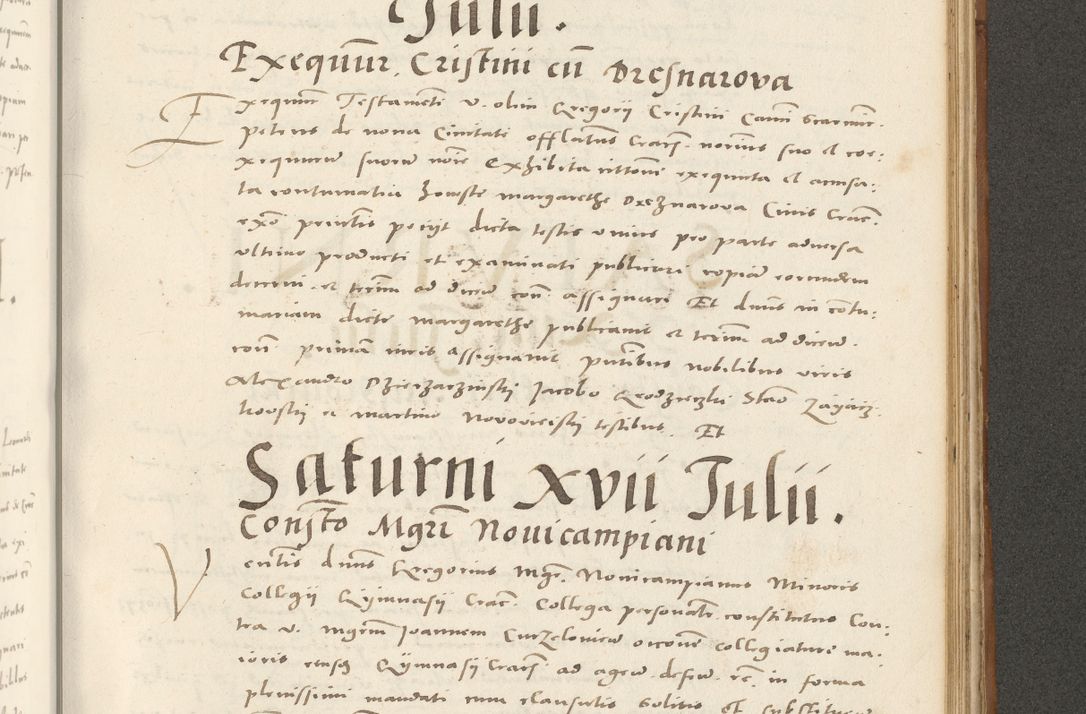 Zdjęcie nr 926 dla obiektu archiwalnego: Acta actorum, sententiarum tam diffinitivarum quam interloquutoriarum, decretorum, obligationum, quietationum et constitutionum procuratorum coram reverendo domino Andrea Przeczlauski scholastico vicarioque in spiritualibus generali Cracoviensi, ad annum Domini millesimum quingentesimum sexagesimum primum, cuius inditio quarta, pontidicatus Pii quarti, annus secundus, poeliciter sequuntur