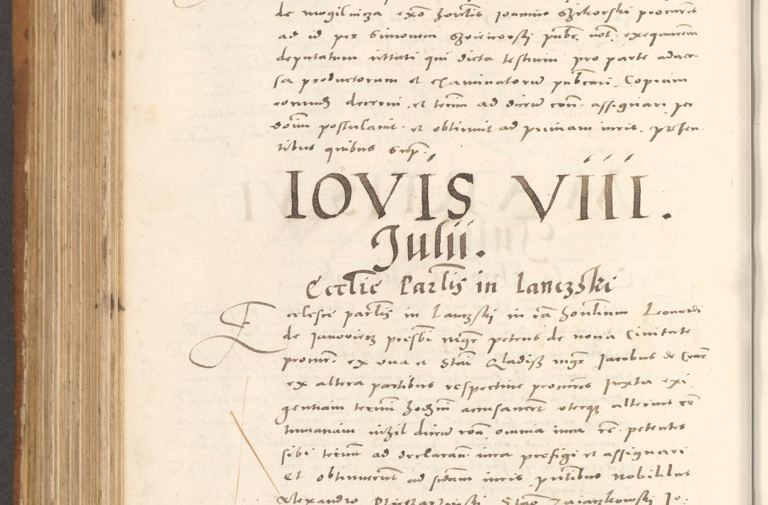 Zdjęcie nr 925 dla obiektu archiwalnego: Acta actorum, sententiarum tam diffinitivarum quam interloquutoriarum, decretorum, obligationum, quietationum et constitutionum procuratorum coram reverendo domino Andrea Przeczlauski scholastico vicarioque in spiritualibus generali Cracoviensi, ad annum Domini millesimum quingentesimum sexagesimum primum, cuius inditio quarta, pontidicatus Pii quarti, annus secundus, poeliciter sequuntur