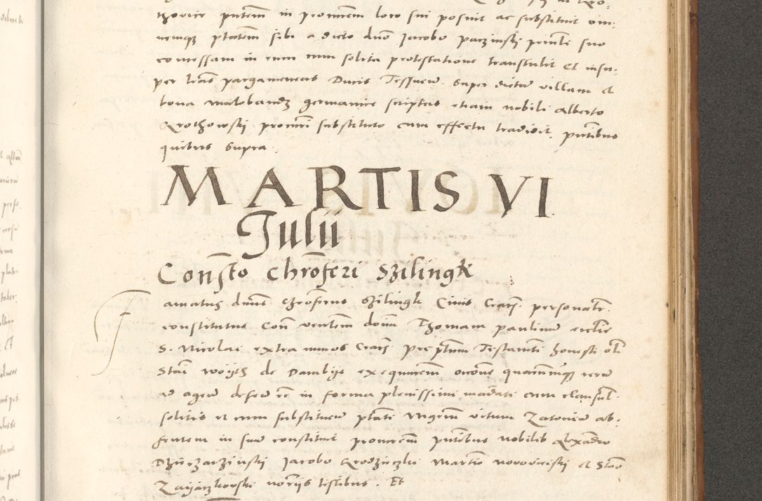 Zdjęcie nr 924 dla obiektu archiwalnego: Acta actorum, sententiarum tam diffinitivarum quam interloquutoriarum, decretorum, obligationum, quietationum et constitutionum procuratorum coram reverendo domino Andrea Przeczlauski scholastico vicarioque in spiritualibus generali Cracoviensi, ad annum Domini millesimum quingentesimum sexagesimum primum, cuius inditio quarta, pontidicatus Pii quarti, annus secundus, poeliciter sequuntur