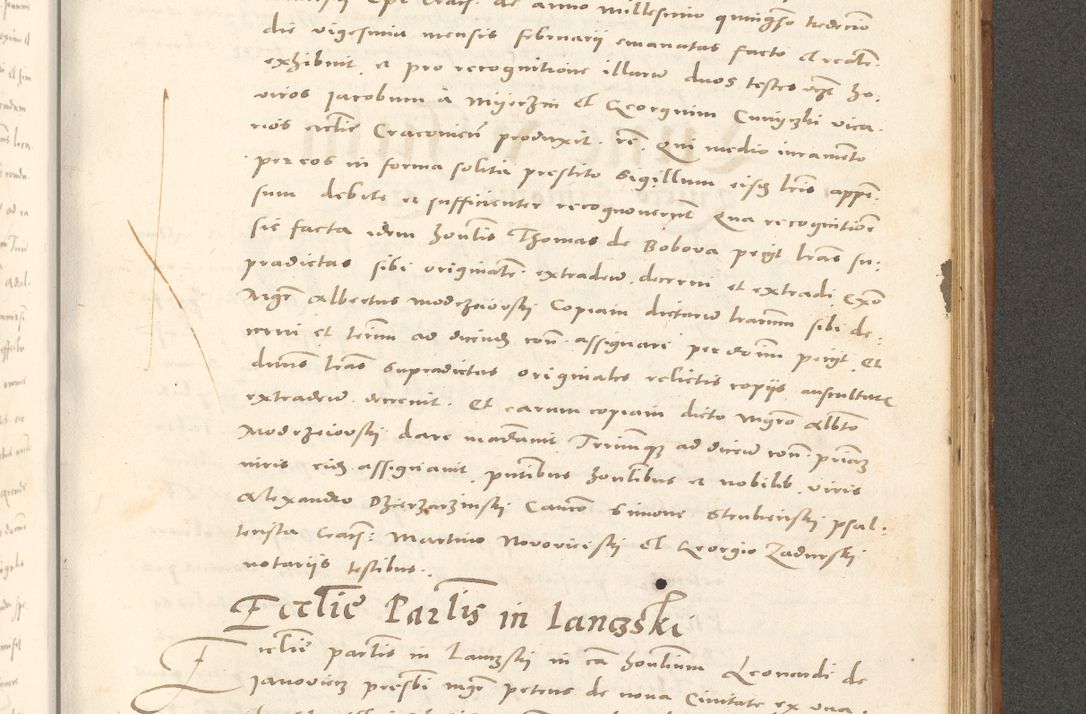 Zdjęcie nr 922 dla obiektu archiwalnego: Acta actorum, sententiarum tam diffinitivarum quam interloquutoriarum, decretorum, obligationum, quietationum et constitutionum procuratorum coram reverendo domino Andrea Przeczlauski scholastico vicarioque in spiritualibus generali Cracoviensi, ad annum Domini millesimum quingentesimum sexagesimum primum, cuius inditio quarta, pontidicatus Pii quarti, annus secundus, poeliciter sequuntur